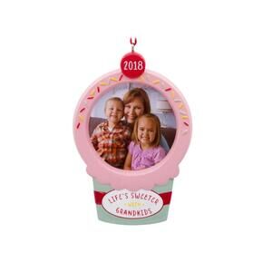 Hallmark Life's Sweeter with Grandkids Picture Frame Ornament Family